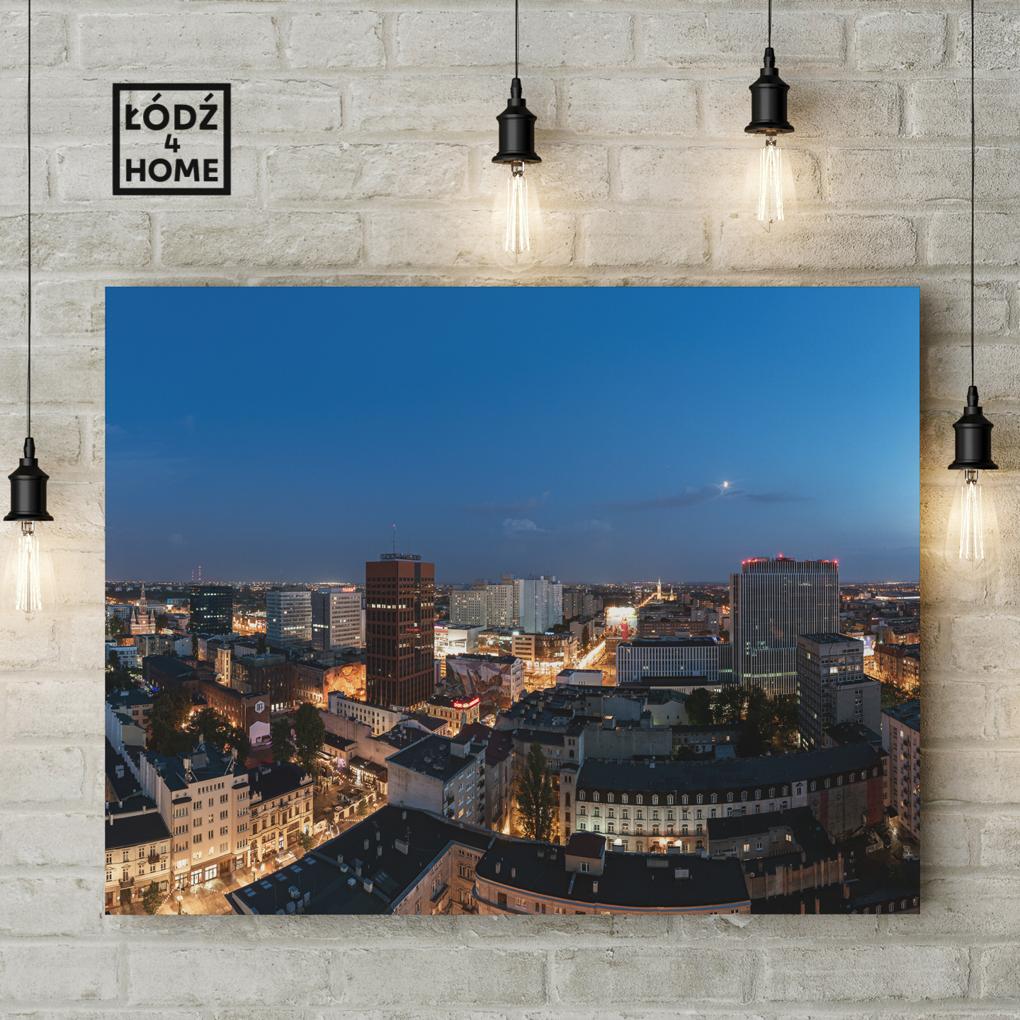 Zdjęcie Łodzi - panorama centrum Łodzi